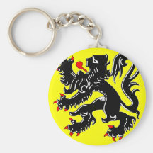 De vlag van Vlaanderen, België Sleutel Hanger