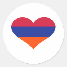 De vlaghart van Armenië Stickers