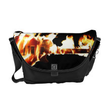 De vlammende Zak van de Boodschapper van de Gitaar Messenger Bags