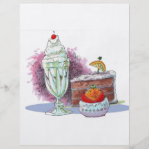 De Vlieger van het dessert Folder Ontwerp