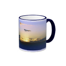 De Vlucht van de zonsondergang, de Vlucht van de Z Koffie Bekers