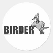 De Vogelwaarneming van de specht Ronde Sticker