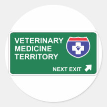 De Volgende Uitgang van de veterinaire Geneeskunde Sticker