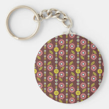De volks Strepen van de Kunst - Chocolade Sleutelhangers