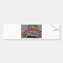 De Vrachtwagen van de brand Bumperstickers