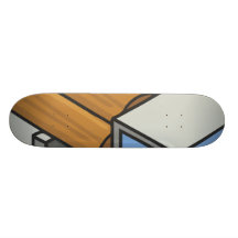 De vrachtwagen van het registreren skateboards