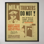 De Vrachtwagenchauffeurs van de melk Posters