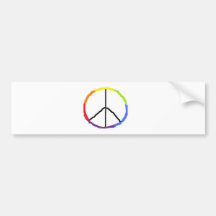 De Vrede van de regenboog Bumpersticker
