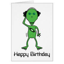 De vreemde Kaart van de Verjaardag van DJ