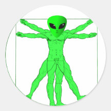 De Vreemdeling van Vitruvian Sticker