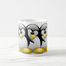 DE VRIENDEN VAN DE PINGUÏN VAN LINUX TUX MOKKEN