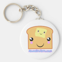 De vrienden van Kawaii van de boter en van de Toos Sleutel Hanger