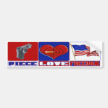DE VRIJHEID VAN DE LIEFDE VAN HET STUK (VREDE) (HA BUMPERSTICKER