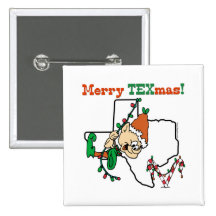De vrolijke Knoop van Kerstmis Texmas Buttons