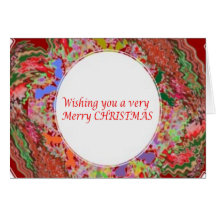 De vrolijke MerryChristmas van Kerstmis Tekst van  Kaart
