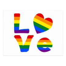 De vrolijke Regenboog van de Liefde Wens Kaart