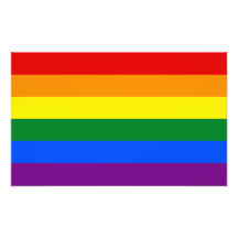 De Vrolijke Vlag van de Regenboog van de Trots LGB Foto Afdrukken