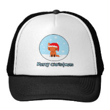 De vrolijke Vos van Kerstmis Trucker Pet