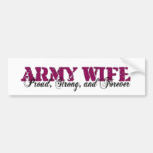 De Vrouw van het leger Bumpersticker