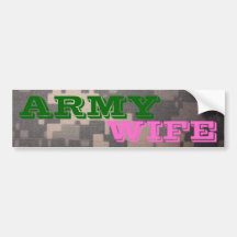 De Vrouw van het leger Bumperstickers