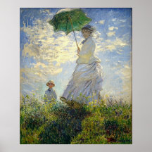 De Vrouw van Monet met een Parasol (de Wandeling/d Posters