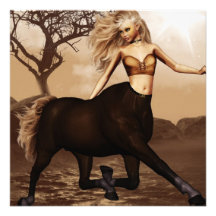 De vrouwelijke Uitnodigingen van de Centaur