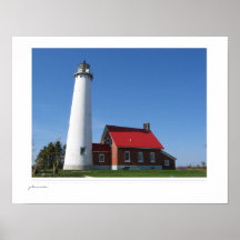 De Vuurtoren van Michigan Plaat