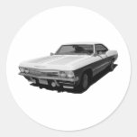 De Waanzin van de impala Ronde Sticker