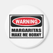 De waarschuwing MARGARITAS MAAKT ME HOORNEN Magnee
