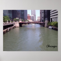 De Waterwegen van Chicago Afdruk