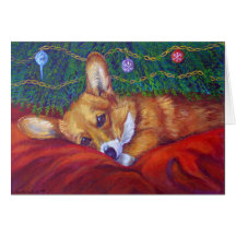 De Welse Kerstkaarten Corgi van Pembroke