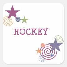 De Werveling van het hockey Sticker