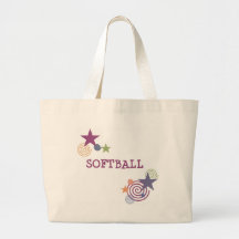 De Werveling van het softball Canvas Tassen