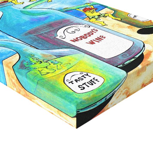 De Wijn van Nobodys Stretched Canvas Print