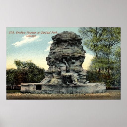 De Wijnoogst 1912 van Chicago Repro van het Park v Poster