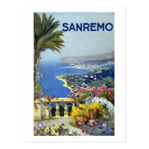 De Wijnoogst van Italië van Sanremo Wenskaart