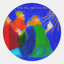 De wijzen streven naar hem nog ronde sticker