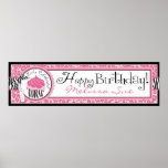 De wilde Banner van de Verjaardag van Cupcake CP Poster