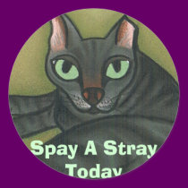 De wilde kat, castreert vandaag Verdwaald - Aangep stickers