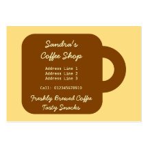 De Winkel van de koffie Visitekaartje