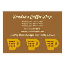 De Winkel van de koffie Visitekaartjes