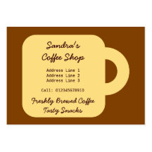 De Winkel van de koffie Visitekaartjes Sjabloon