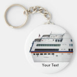 De witte Sleutelring van de Dekken van de Cruise S Sleutel Hanger