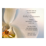 De witte Uitnodiging van Quinceanera van de Orchid