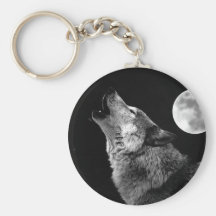 De Wolf die van BW bij Maan huilen Sleutel Hangers