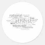De Wolk van de atheïst Ronde Sticker