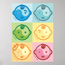 De yoga spreekt Baby: Al Canvas van Chakras van he Poster