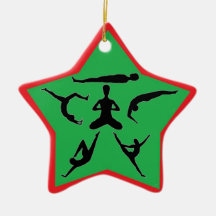 De yoga stelt - de Ornamenten van Kerstmis