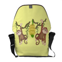 De ZAK van de BOODSCHAPPER van de RIKSJA van apen Courier Bag