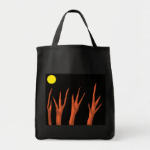 De Zak van de Nacht van Halloween Canvas Tas